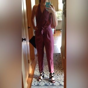 Express Faux-Suede Jumpsuit